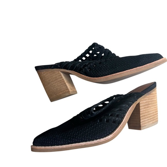 Jeffrey Campbell - Favela Woven Black Mule Sz 7/7.5 - Picture 11 of 11